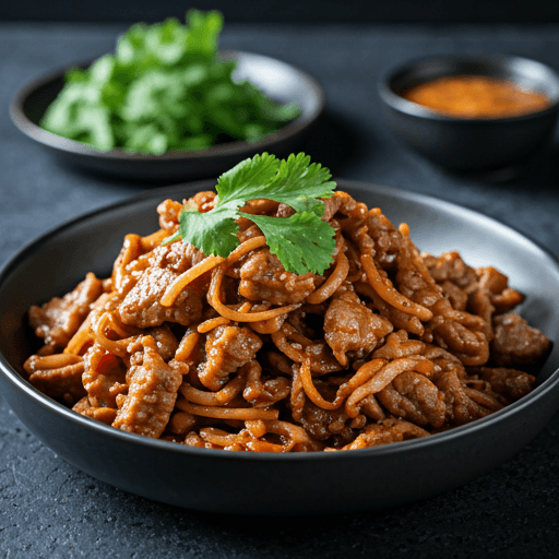 Flavorful stir-fry with fresh ginger, mushrooms, and crisp vegetables